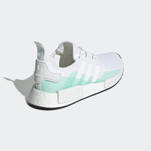 Adidas Originals Unisex Kids White Mint NMD_R1 Fashion Sneakers Size 5 EE6679 - Picture 4 of 5